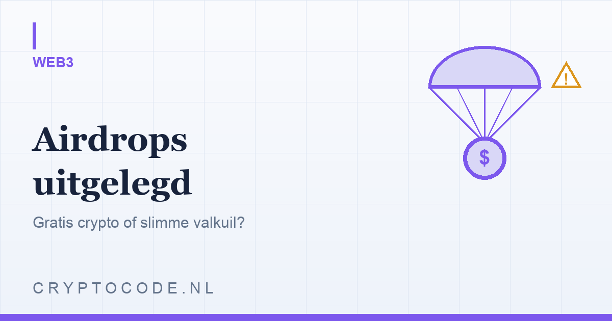 Airdrops uitgelegd: gratis crypto of slimme valkuil?