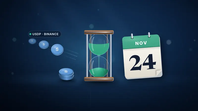 Artikelafbeelding voor: Binance stopt met USDP: opnemen kan tot 24 november