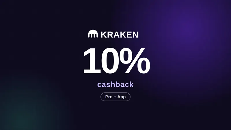 Artikelafbeelding voor: Kraken cashback 2026: 10% van je handelskosten terug