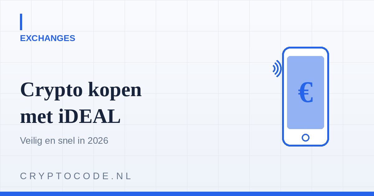 Crypto kopen met iDEAL in 2026: zo doe je het veilig en snel