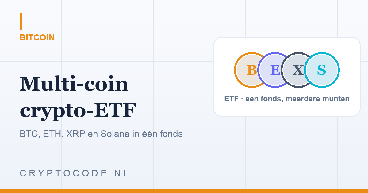 Multi-coin crypto-ETF goedgekeurd: BTC, ETH, XRP en Solana in één fonds