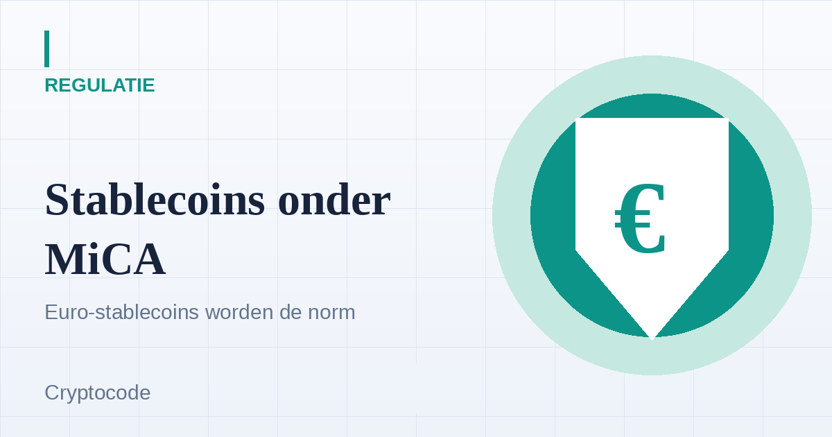 Artikelafbeelding voor: Stablecoins onder MiCA: euro-stablecoins worden de norm