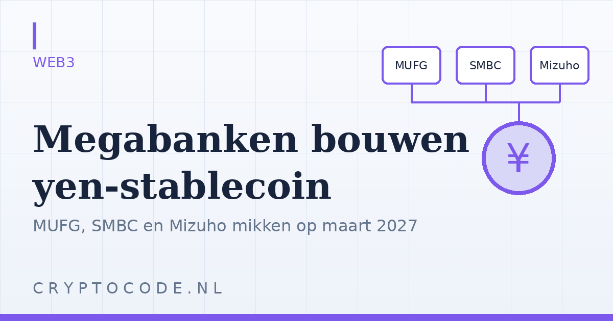 Japanse megabanken bouwen samen aan yen-stablecoin